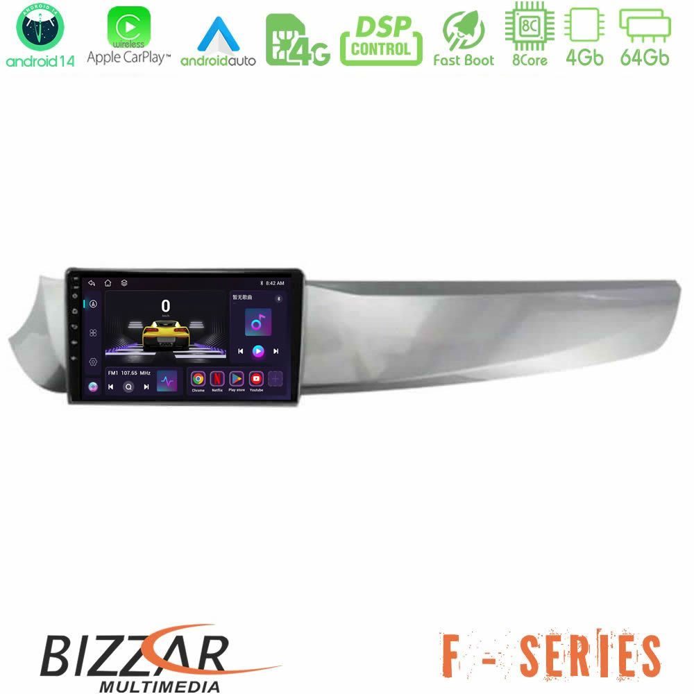 Bizzar F Series 8Core Android14 4+64GB  Alfa Romeo Giulietta 2010-2014 Navigation Multimedia Tablet 9" Με Carplay & Android Auto