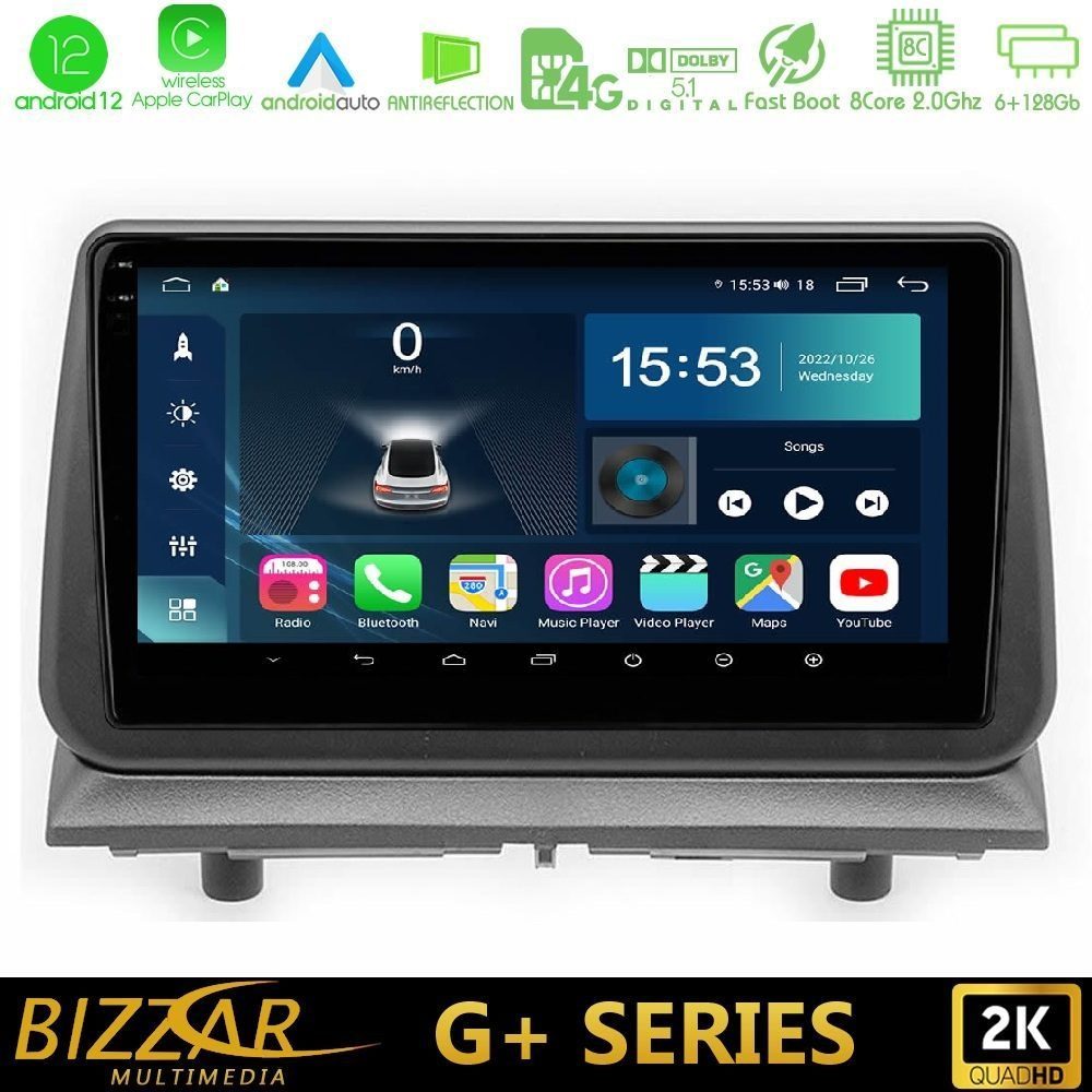 Bizzar G+ Series Dodge Nitro 2007-2011 8core Android12 6+128GB Navigation Multimedia Tablet 9"