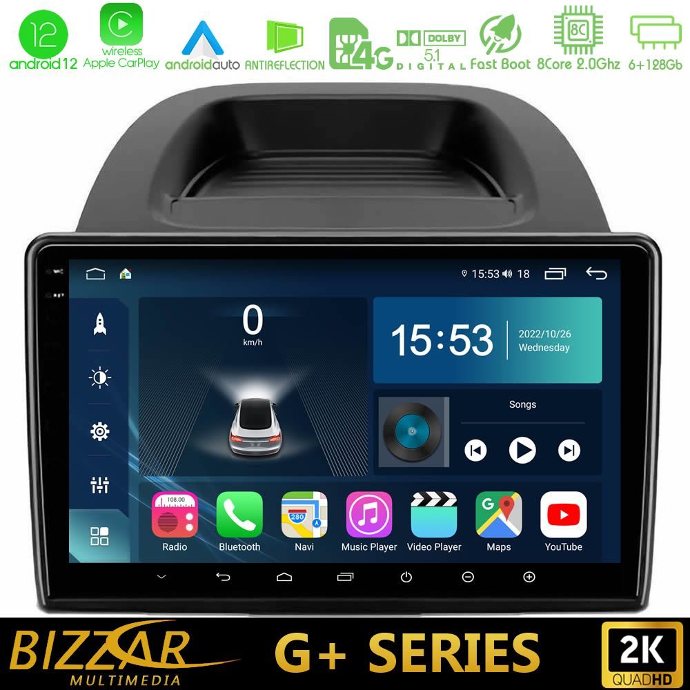 Bizzar G+ Series Ford Ecosport 2018-2020 8core Android12 6+128GB Navigation Multimedia Tablet 10"