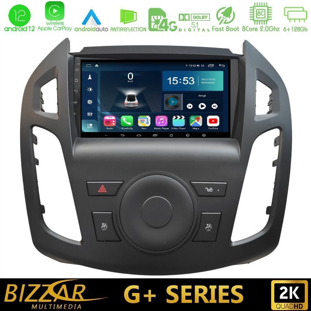 Bizzar G+ Series Ford Transit Connect 8core Android12 6+128GB Navigation Multimedia Tablet 9"