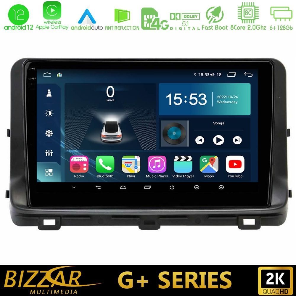 Bizzar G+ Series Kia Ceed 2018-2023 8core Android12 6+128GB Navigation Multimedia Tablet 10"