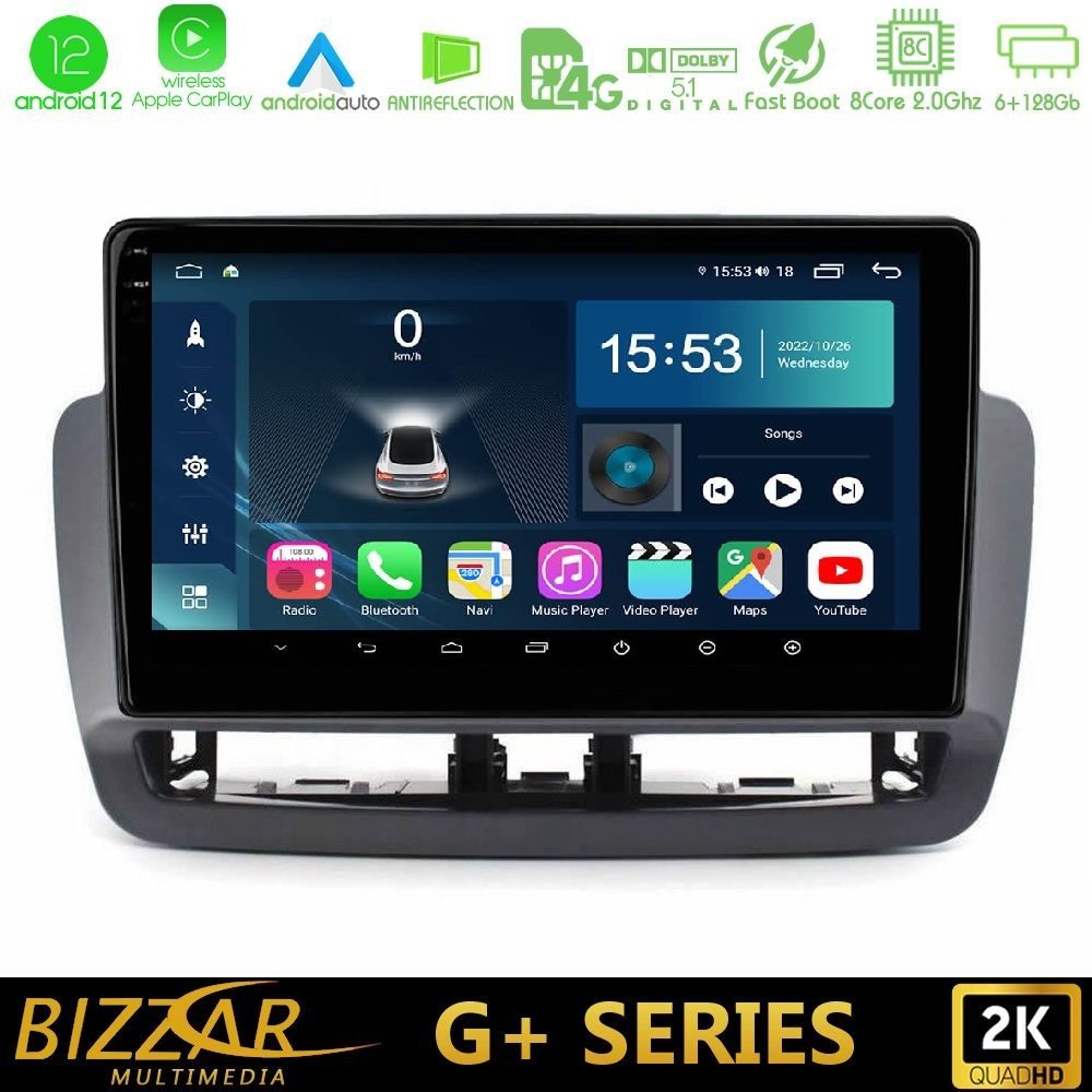 Bizzar G+ Series Seat Ibiza 2012-2015 8core Android12 6+128GB Navigation Multimedia Tablet 9"