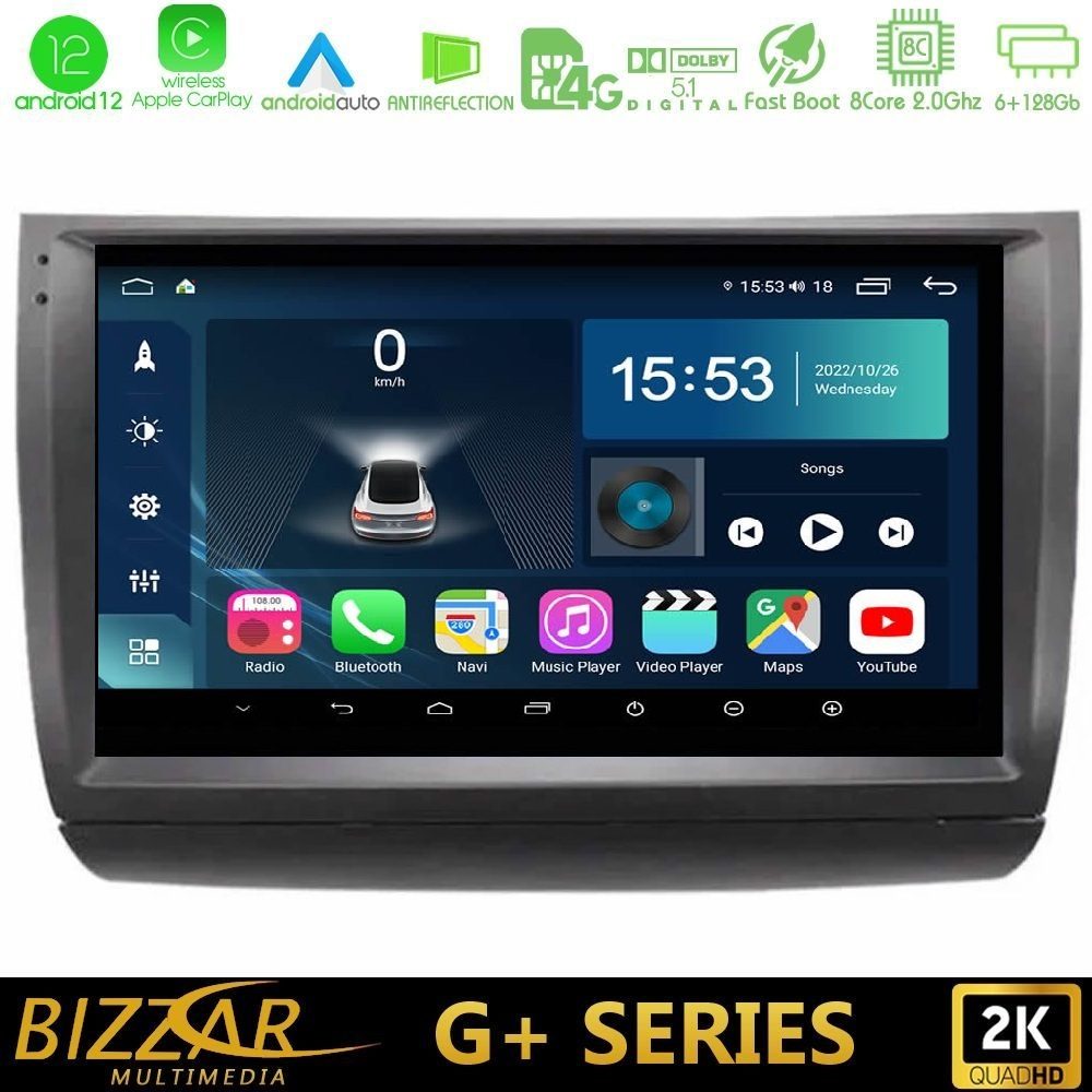 Bizzar G+ Series Toyota Prius 2004-2009 8core Android12 6+128GB Navigation Multimedia Tablet 9"