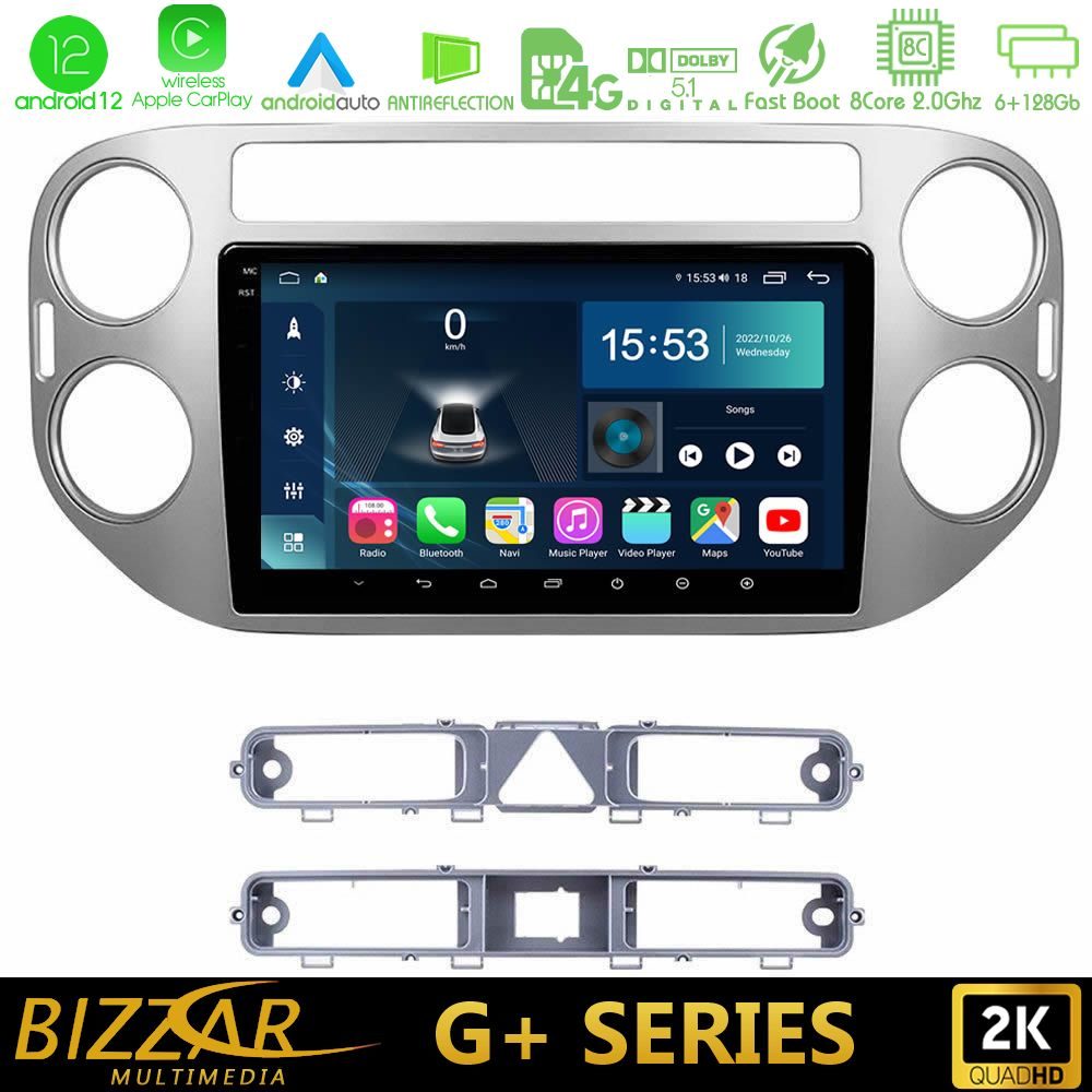 Bizzar G+ Series VW Tiguan 8core Android12 6+128GB Navigation Multimedia Tablet 9"