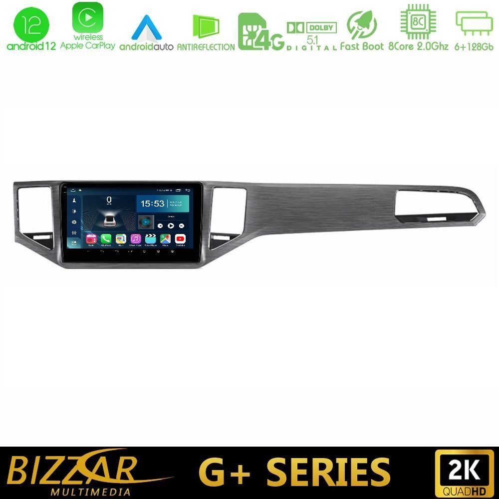 Bizzar G+ Series VW Sportsvan 2014-2020 8core Android12 6+128GB Navigation Multimedia Tablet 9"