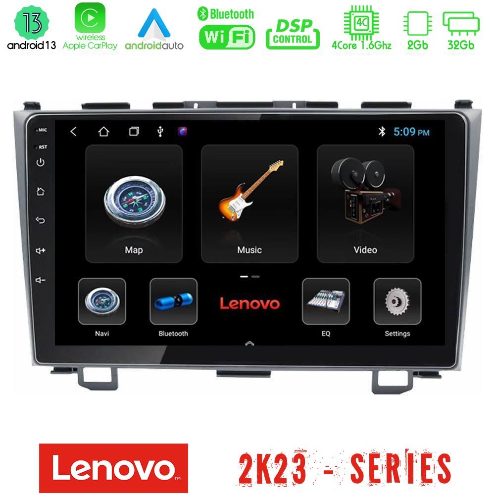 Lenovo Car Pad Honda CRV 4Core Android 13 2+32GB Navigation Multimedia Tablet 9"