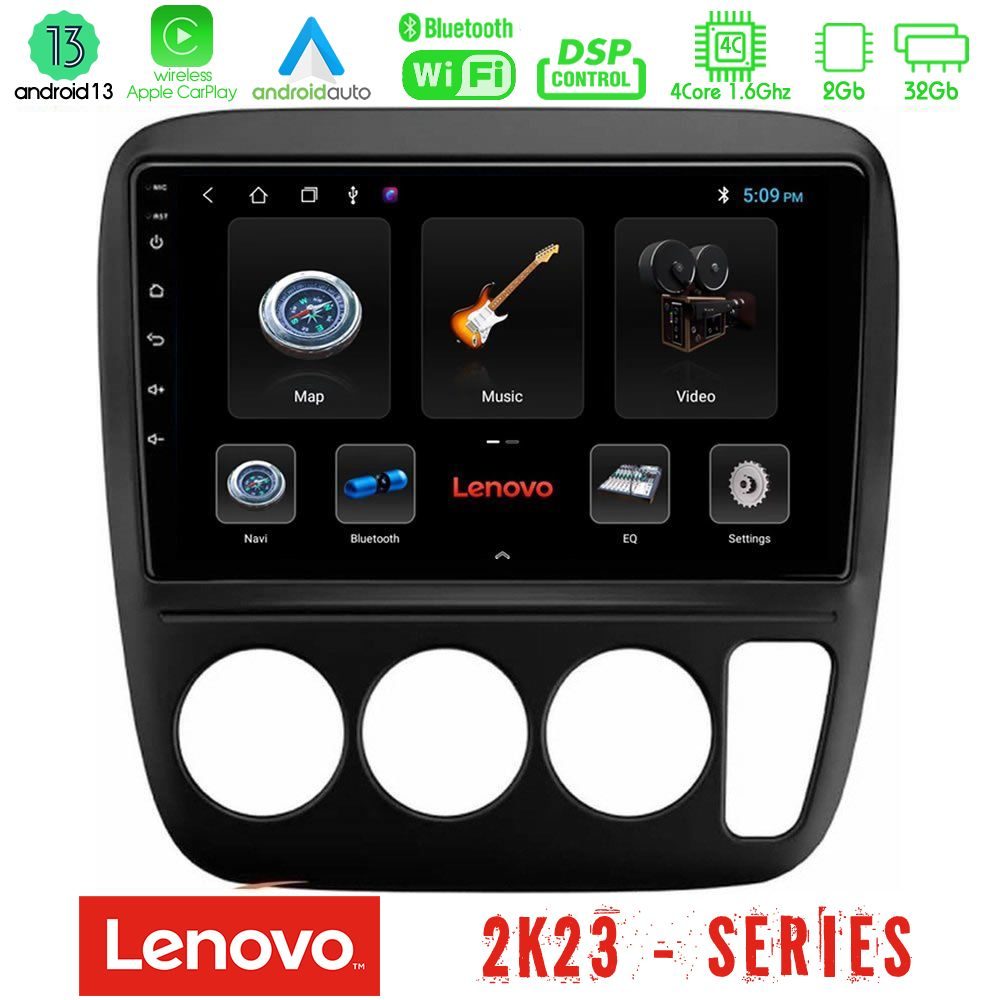 Lenovo Car Pad Honda CRV 1997-2001 4Core Android 13 2+32GB Navigation Multimedia Tablet 9"