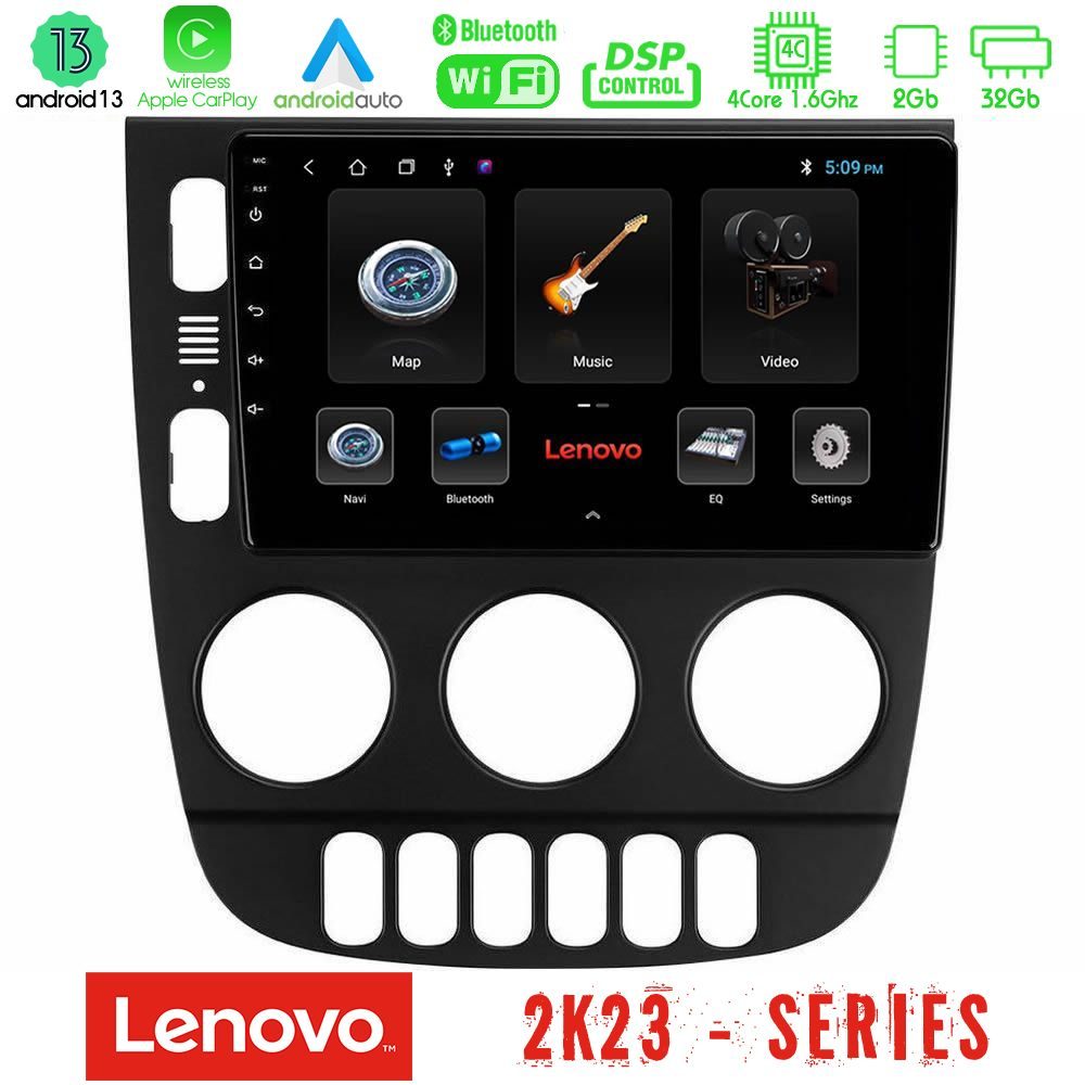 Lenovo Car Pad Mercedes ML Class 1998-2005 4Core Android 13 2+32GB Navigation Multimedia Tablet 9"