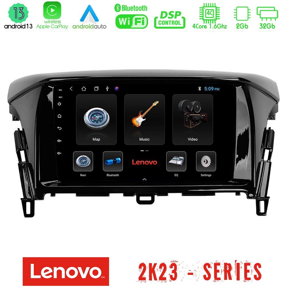 Lenovo Car Pad Mitsubishi Eclipse Cross 4Core Android 13 2+32GB Navigation Multimedia Tablet 9"