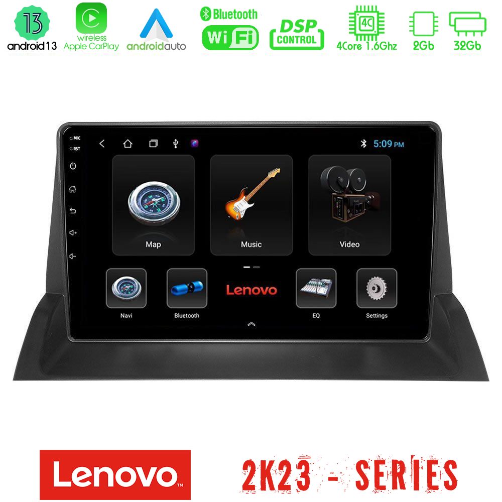 Lenovo Car Pad Mazda6 2002-2006 4Core Android 13 2+32GB Navigation Multimedia Tablet 9"
