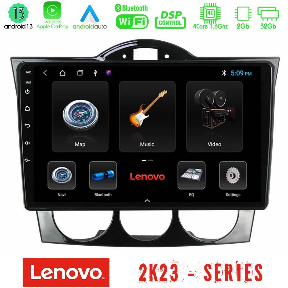 Lenovo Car Pad Mazda RX8 2003-2008 4core Android 13 2+32GB Navigation Multimedia Tablet 9"