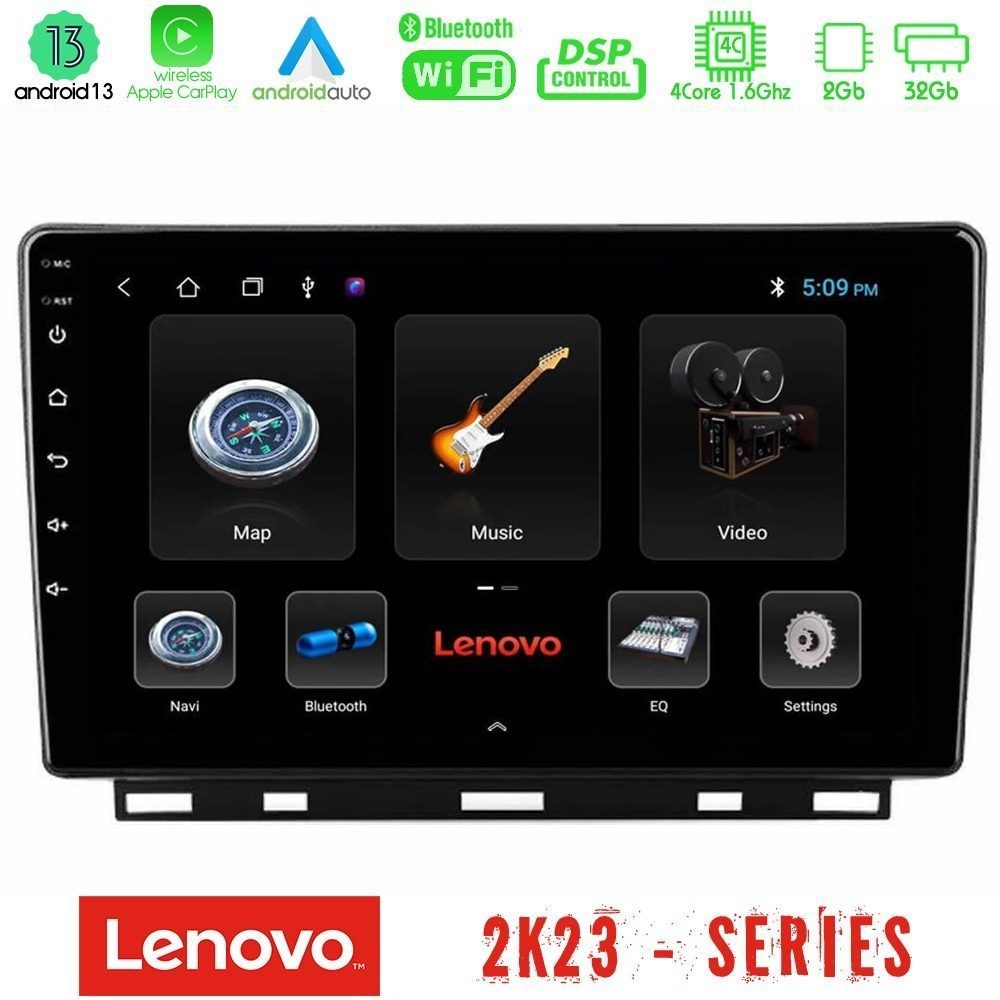 Lenovo Car Pad Renault Clio 5 2020-2024 4Core Android 13 2+32GB Navigation Multimedia Tablet 9"