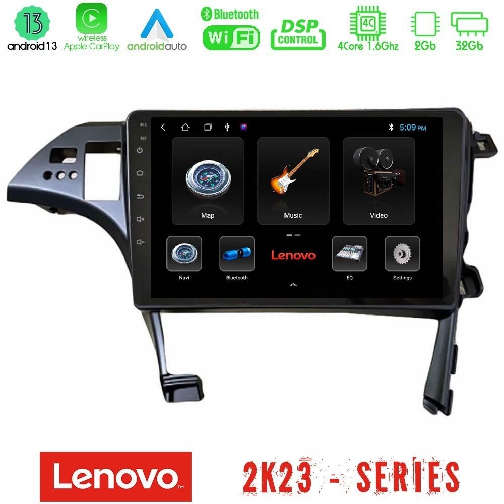 Lenovo Car Pad Toyota Prius 2010-2015 4Core Android 13 2+32GB Navigation Multimedia Tablet 9"