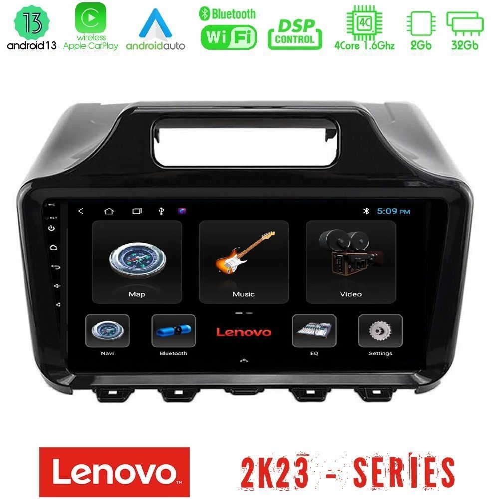 Lenovo Car Pad Toyota iQ 2008 – 2015 4Core Android 13 2+32GB Navigation Multimedia Tablet 9"