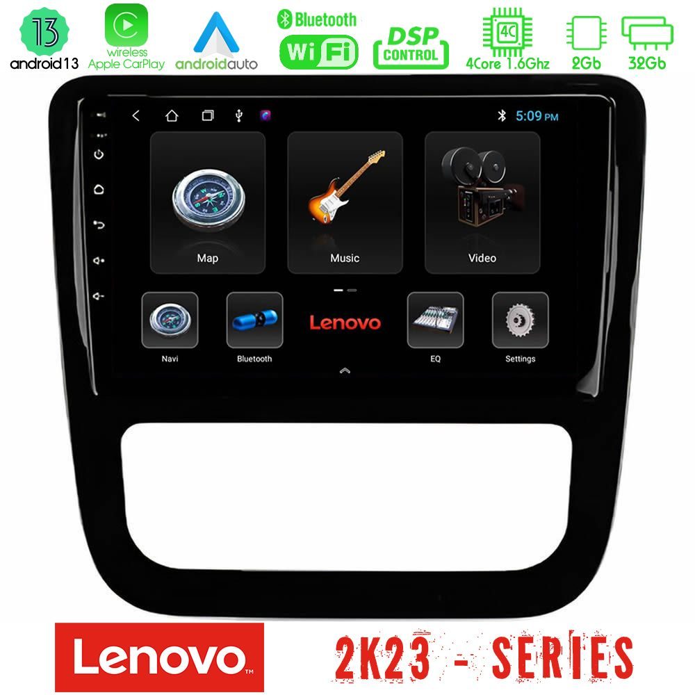 Lenovo Car Pad VW Scirocco 2008-2014 4Core Android 13 2+32GB Navigation Multimedia Tablet 9" (μαύρο γυαλιστερό)