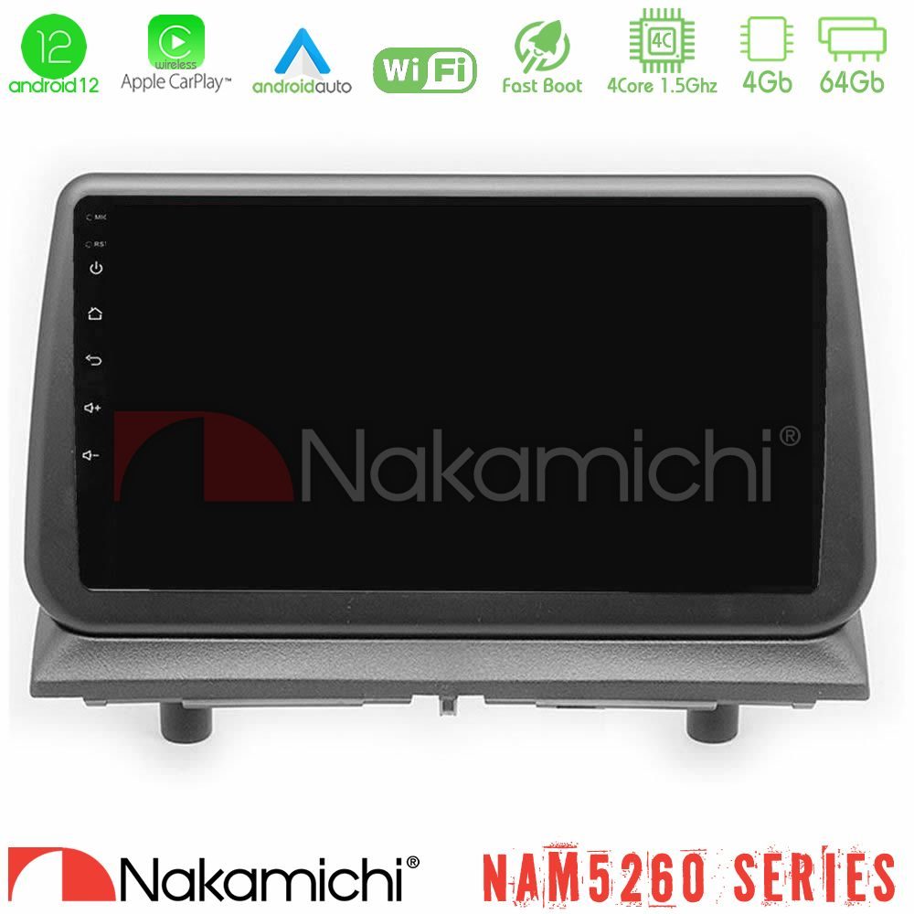 Nakamichi NAM5260 Series Dodge Nitro 2007-2011 4Core Android12 4+64GB Navigation Multimedia Tablet 9" Με Carplay & Android Auto