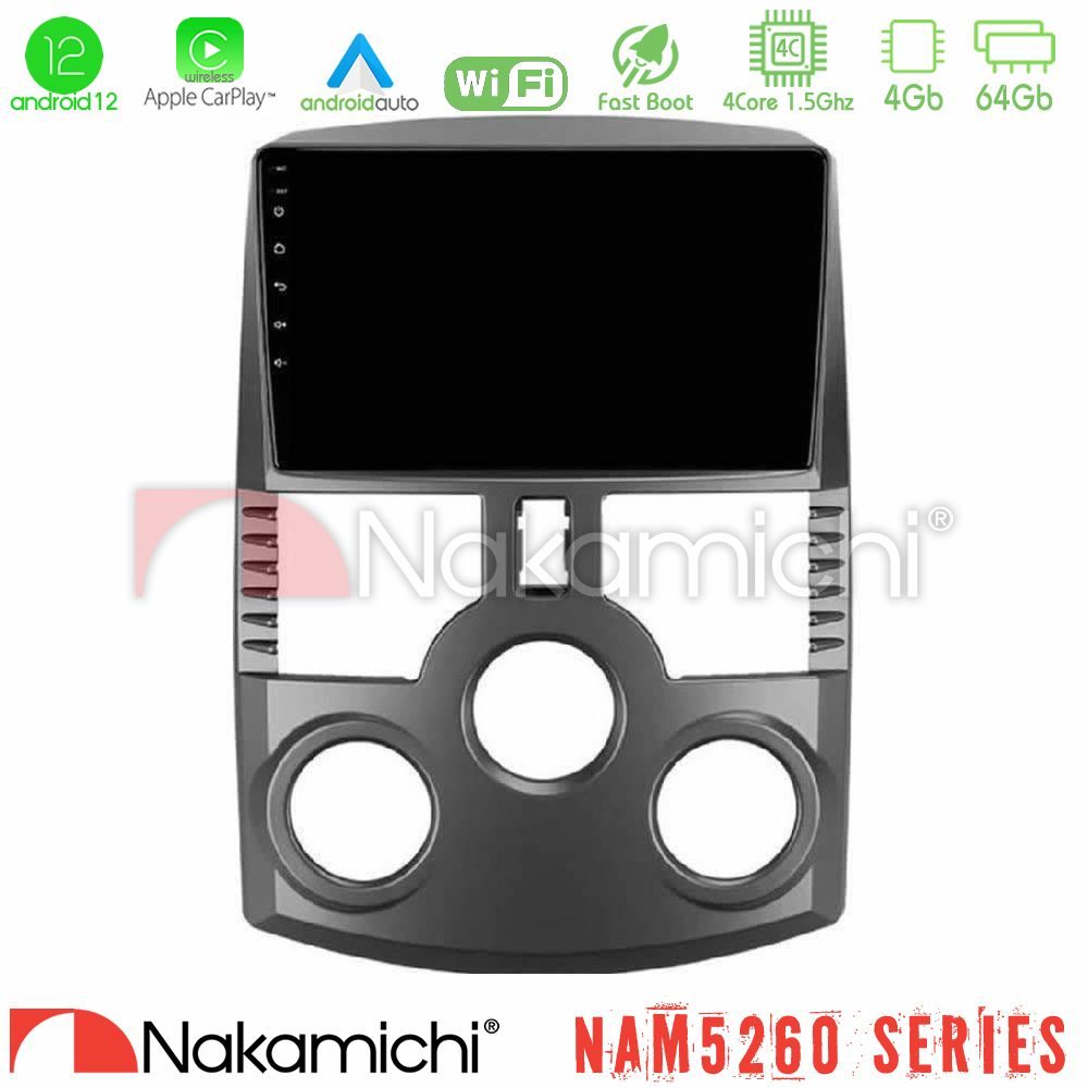 Nakamichi NAM5260 Series 4Core Android12 4+64GB Daihatsu Terios Navigation Multimedia Tablet 9" Με Carplay & Android Auto