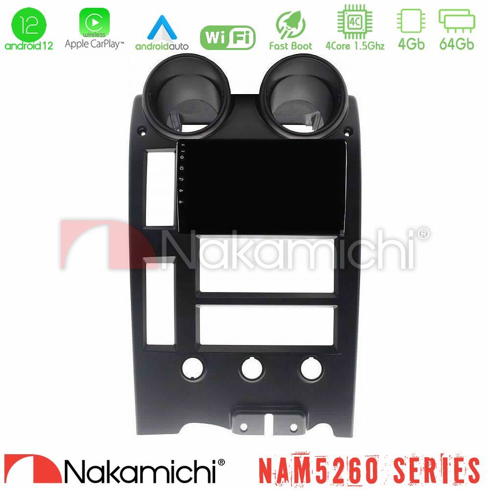 Nakamichi NAM5260 Series Hummer H2 2002-2007 4Core Android12 4+64GB Navigation Multimedia Tablet 9" Με Carplay & Android Auto