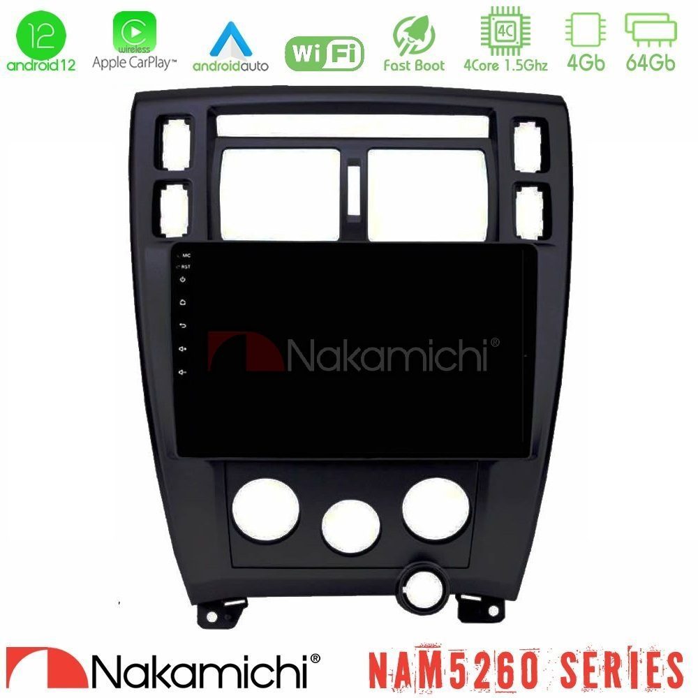 Nakamichi NAM5260 Series Hyundai Tucson 2006 – 2013 4Core Android12 4+64GB Navigation Multimedia Tablet 10" Με Carplay & Android Auto Με Carplay & Android Auto