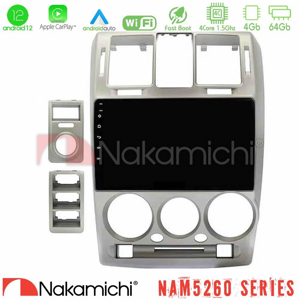 Nakamichi NAM5260 Series Hyundai Getz 2002-2009 4Core Android12 4+64GB Navigation Multimedia Tablet 9" Με Carplay & Android Auto Με Carplay & Android Auto