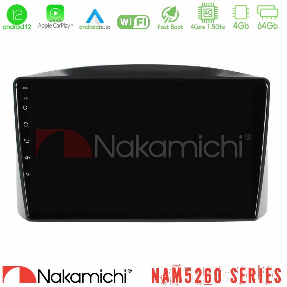 Nakamichi NAM5260 Series Jeep Grand Cherokee 2005-2007 4Core Android12 4+64GB Navigation Multimedia Tablet 10" Με Carplay & Android Auto Με Carplay & Android Auto