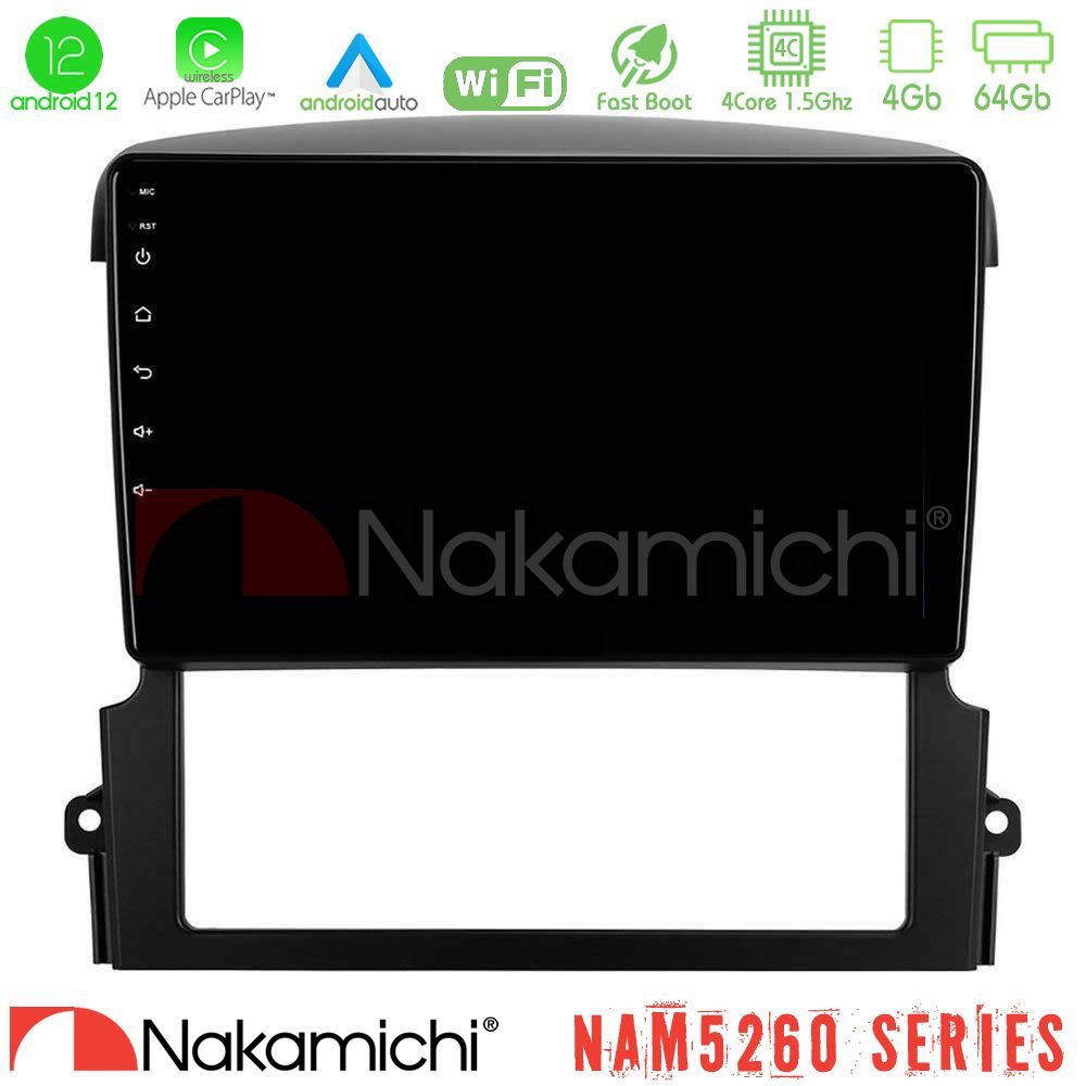 Nakamichi NAM5260 Series 4Core Android12 4+64GB Kia Sorento Navigation Multimedia Tablet 9" Με Carplay & Android Auto