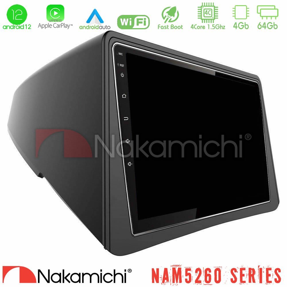 Nakamichi NAM5260 Series 4Core Android12 4+64GB Opel Mokka Navigation Multimedia Tablet 9" Με Carplay & Android Auto