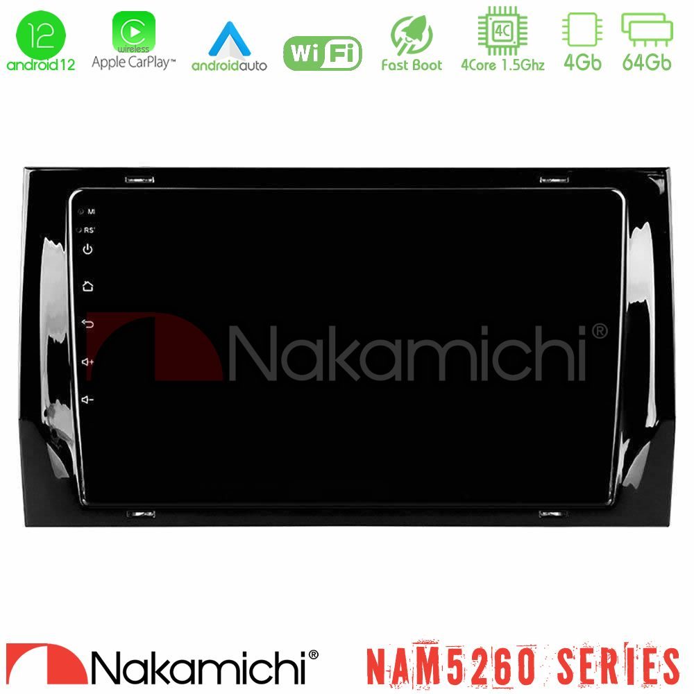 Nakamichi NAM5260 Series 4Core Android12 4+64GB Skoda Kodiaq/Karoq 2017-> Navigation Multimedia Tablet 10" Με Carplay & Android Auto