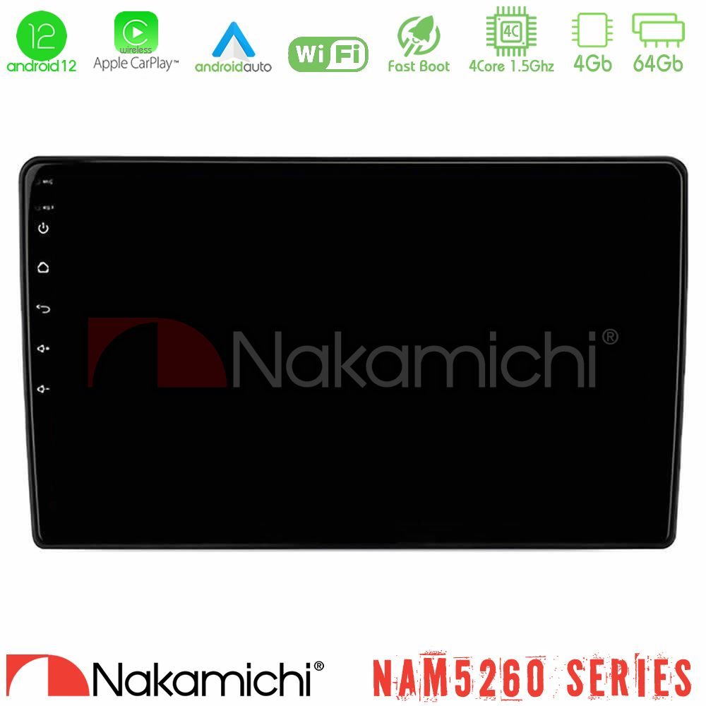 Nakamichi NAM5260 Series 4Core Android12 4+64GB Suzuki Grand Vitara 2003-2005 Navigation Multimedia Tablet 9" Με Carplay & Android Auto