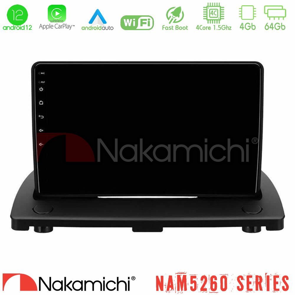 Nakamichi NAM5260 Series 4Core Android12 4+64GB Volvo XC90 2006-2014 Navigation Multimedia Tablet 9" Με Carplay & Android Auto