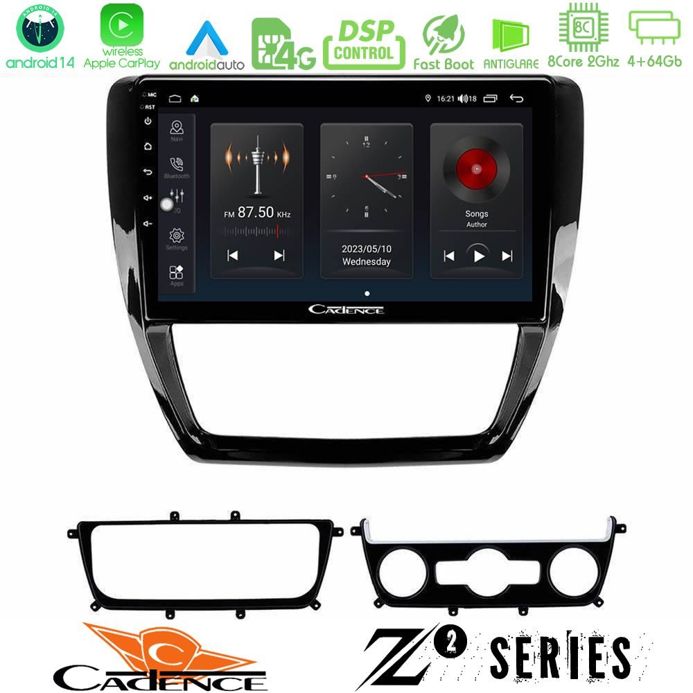 Cadence Z2 Series 8Core Android14 4+64GB  VW Jetta Navigation Multimedia Tablet 10" Με Carplay & Android Auto
