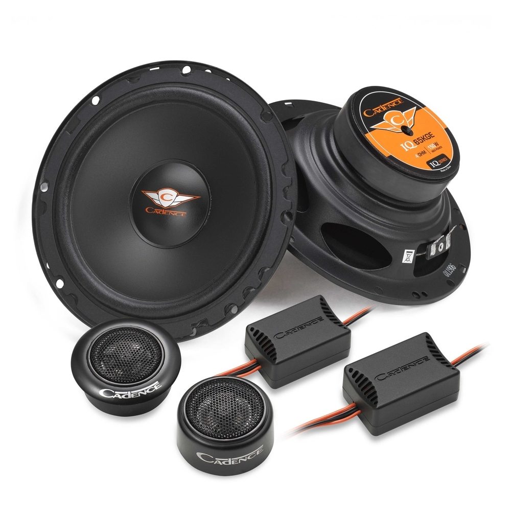 Cadence IQ Series IQ65KGE 2-Way Component Kit Car Audio Speakers | 60W RMS