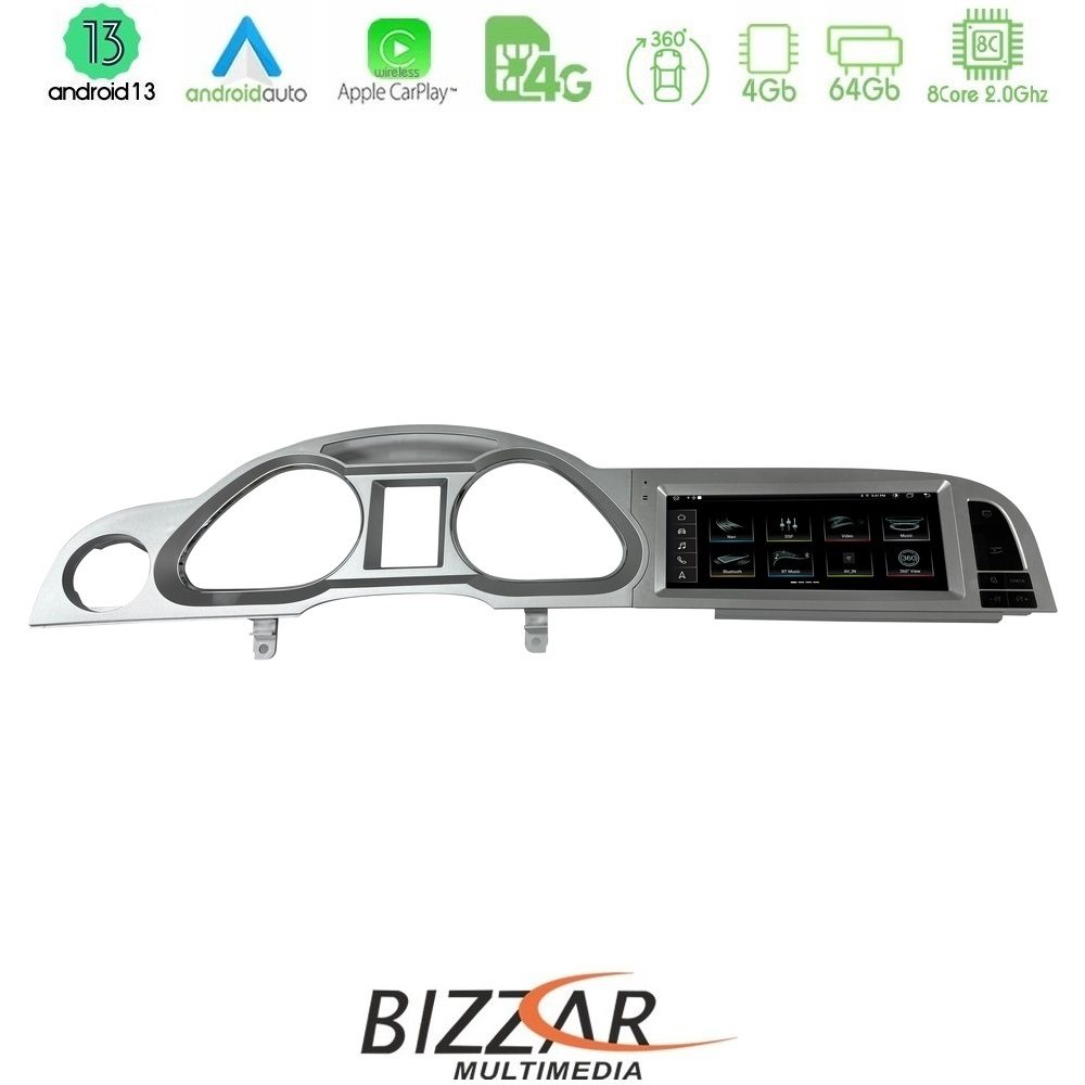 Bizzar OEM Audi A6 (4F) 2009-2011 με MMI3G Android13 8core 4+64GB Navigation Multimedia Station 8.8" Bizzar OEM Audi A6 (4F) 2009-2011 με MMI3G Android13 8core 4+64GB Navigation Multimedia Station 8.8"