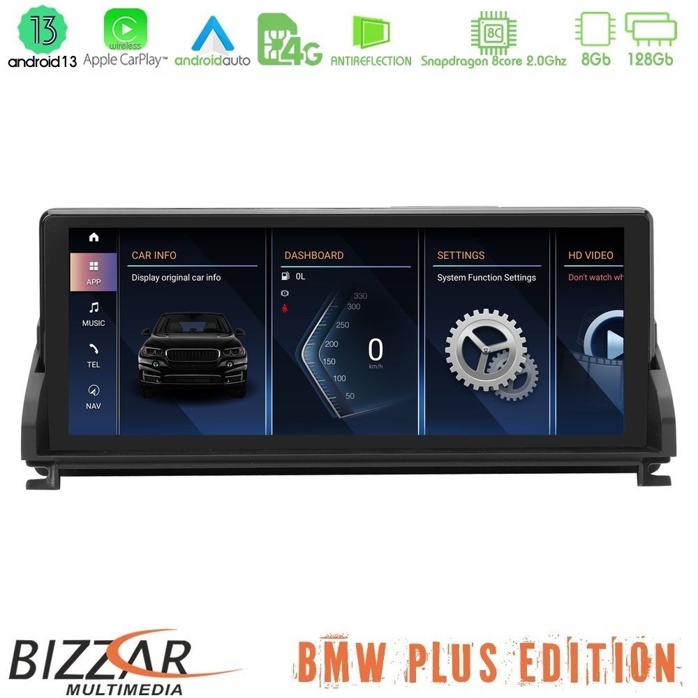 Bizzar Plus Edition BMW Z4 E89 Android13 8Core (8+128GB) Navigation Multimedia 10.25" HD Anti-reflection