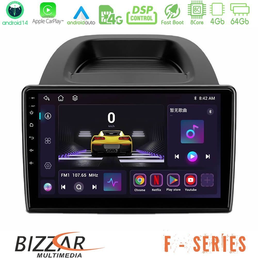 Bizzar F Series 8Core Android14 4+64GB Ford Ecosport 2018-2020 Navigation Multimedia Tablet 10" Με Carplay & Android Auto