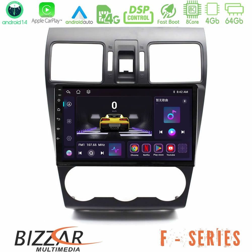 Bizzar F Series 8Core Android14 4+64GB Subaru Forester 2015-2018 Navigation Multimedia Tablet 9" Με Carplay & Android Auto
