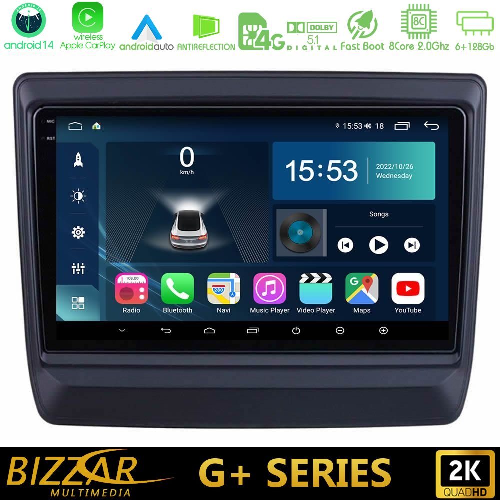Bizzar G+ Series Isuzu D-MAX 2020-2023 8core Android14 6+128GB Navigation Multimedia Tablet 9"
