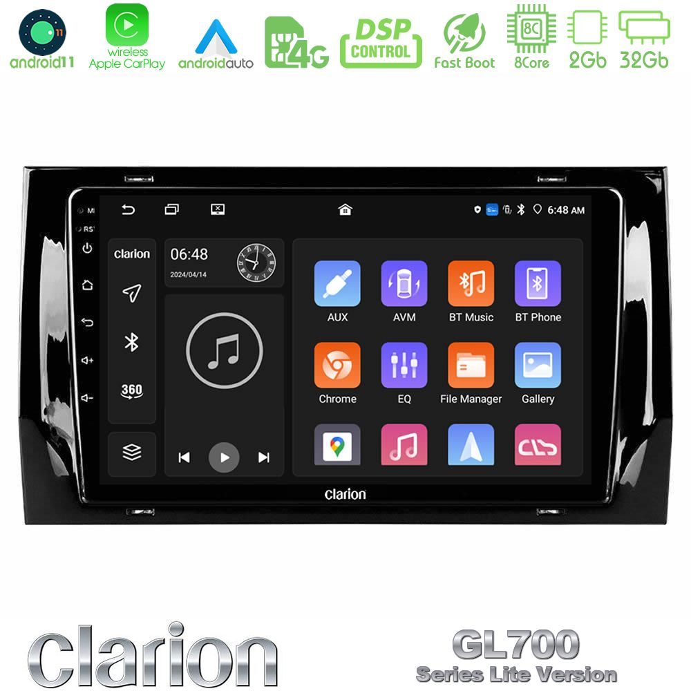 Clarion GL700 Lite Series 8Core Android11 2+32GB Skoda Kodiaq/Karoq 2017-> Navigation Multimedia Tablet 10" Με Carplay & Android Auto Clarion GL700 Lite Series 8Core Android11 2+32GB Skoda Kodiaq/Karoq 2017-> Navigation Multimedia Tablet 10" Με Carplay & Android Auto