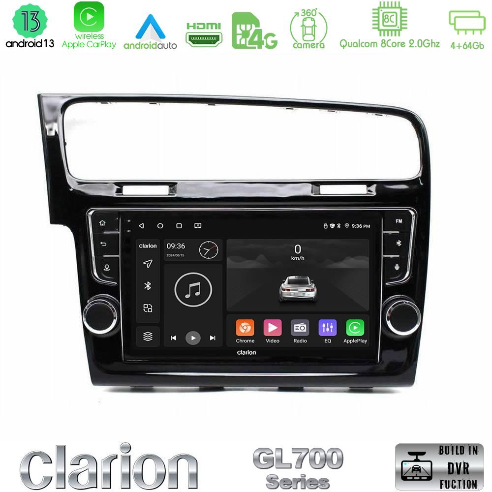 Clarion GL700 Series 8Core Android13 4+64GB VW GOLF 7 Navigation Multimedia Tablet 9" Με Carplay & Android Auto (OEM Look) Clarion GL700 Series 8Core Android13 4+64GB VW GOLF 7 Navigation Multimedia Tablet 9" Με Carplay & Android Auto (OEM Look)