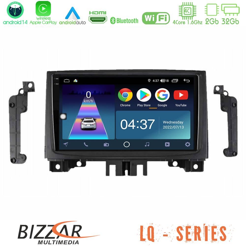 Bizzar LQ Series 4Core Android14 2+32GB Mercedes Sprinter/VW Crafter 2006-2018 Navigation Multimedia Tablet 9" Με Carplay & Android Auto