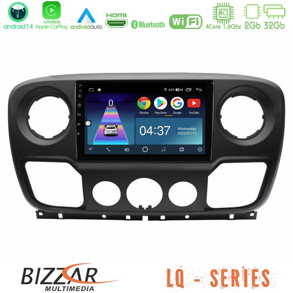 Bizzar LQ Series 4Core Android14 2+32GB Renault/Nissan/Opel Navigation Multimedia Tablet 10" Με Carplay & Android Auto
