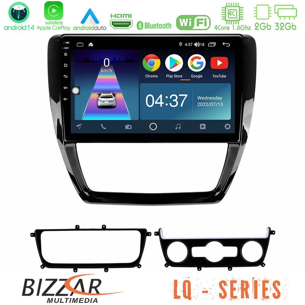 Bizzar LQ Series 4Core Android14 2+32GB VW Jetta Navigation Multimedia Tablet 10" Με Carplay & Android Auto