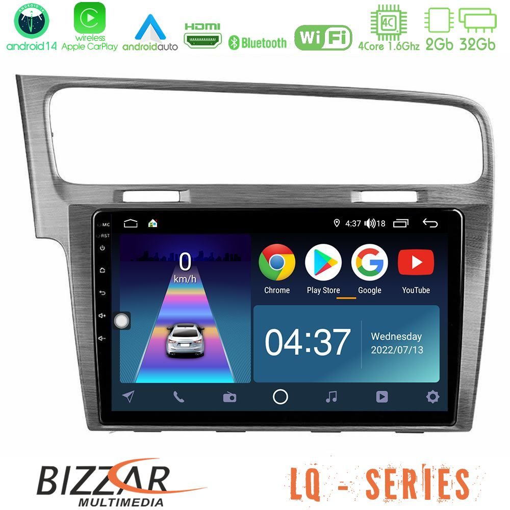 Bizzar LQ Series 4Core Android14 2+32GB VW GOLF 7 Navigation Multimedia Tablet 10" Με Carplay & Android Auto Bizzar LQ Series 4Core Android14 2+32GB VW GOLF 7 Navigation Multimedia Tablet 10" Με Carplay & Android Auto