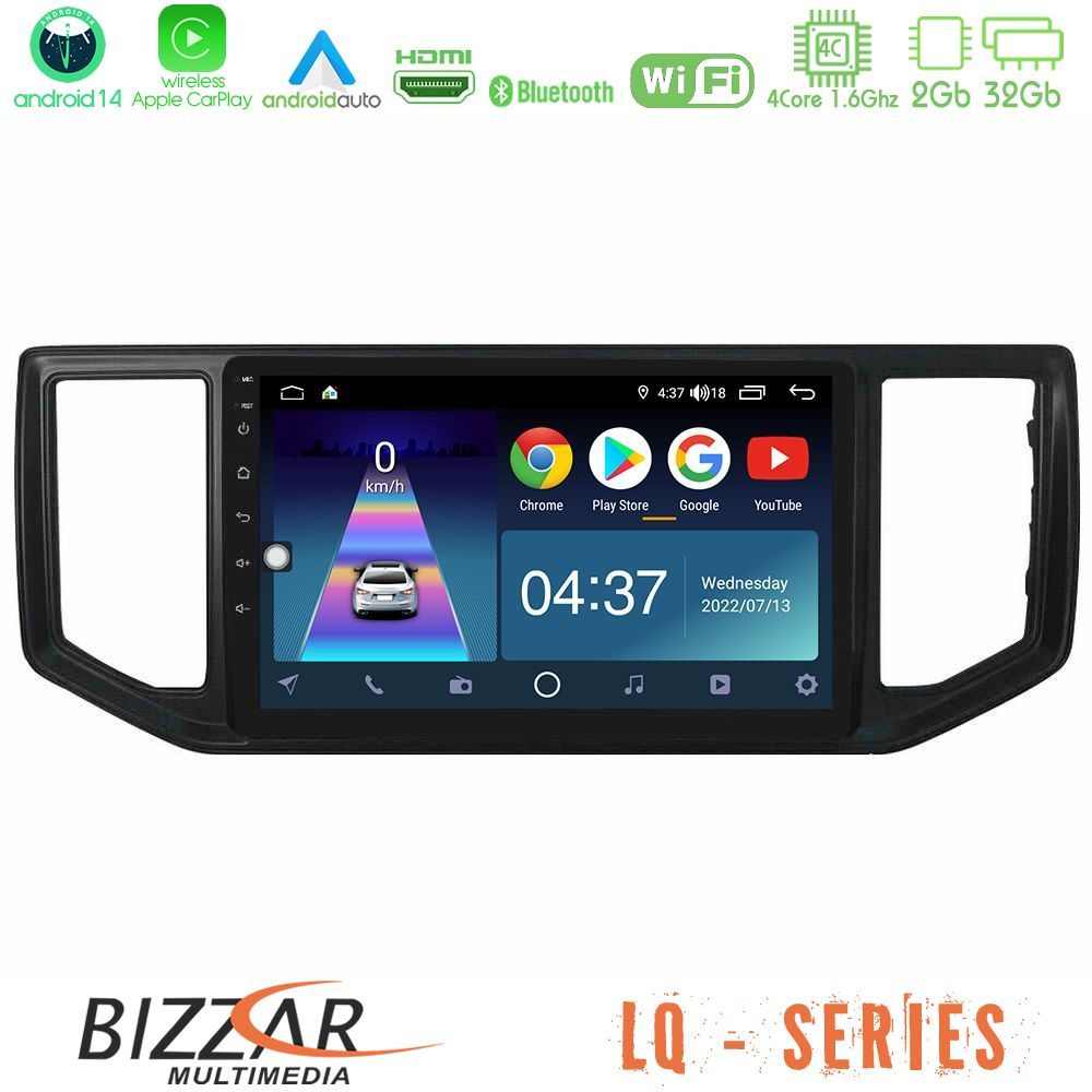 Bizzar LQ Series 4Core Android14 2+32GB VW Amarok 2017-2022 Navigation Multimedia Tablet 9" Με Carplay & Android Auto