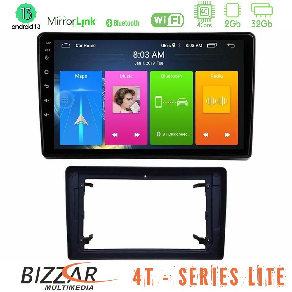 Bizzar 4T Series Chrysler / Dodge / Jeep 4Core Android13 2+32GB Navigation Multimedia Tablet 10"