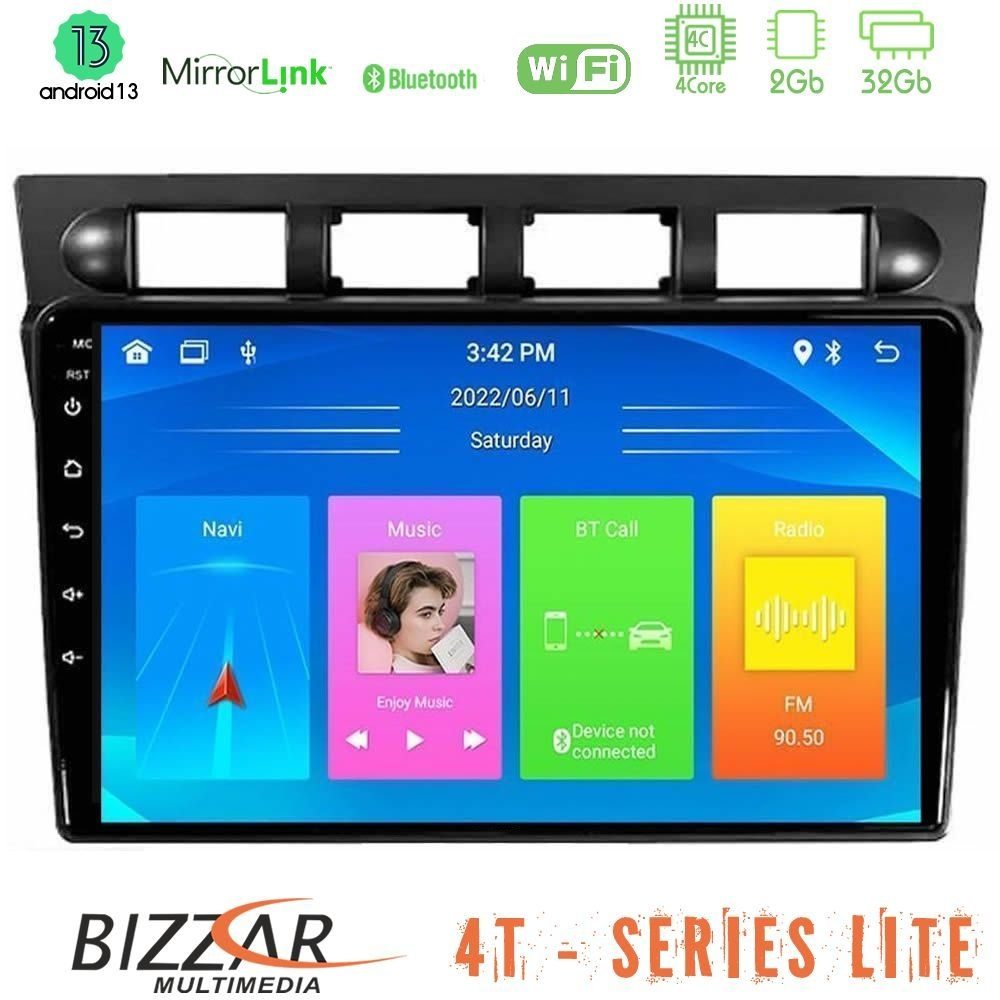 Bizzar 4T Series Kia Picanto 2004-2007 4Core Android13 2+32GB Navigation Multimedia Tablet 9"