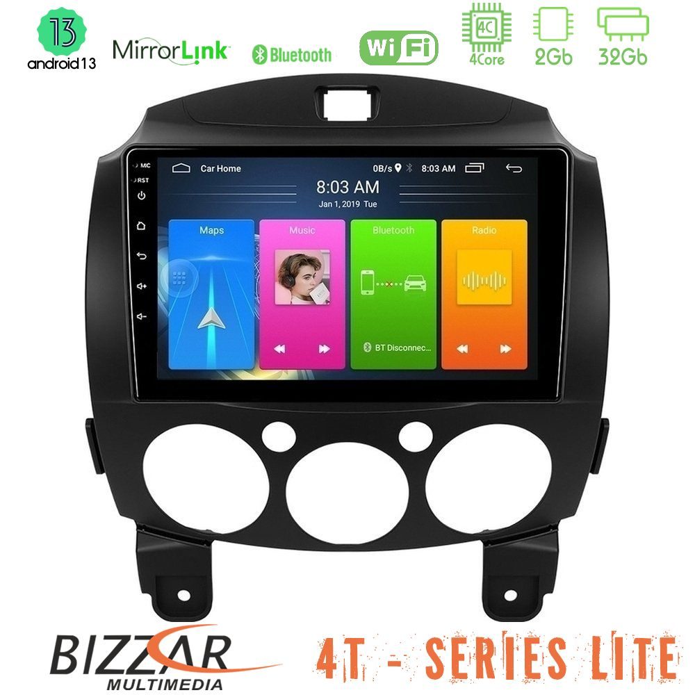 Bizzar 4T Series Mazda 2 2008-2014 4Core Android13 2+32GB Navigation Multimedia Tablet 9" Bizzar 4T Series Mazda 2 2008-2014 4Core Android13 2+32GB Navigation Multimedia Tablet 9"