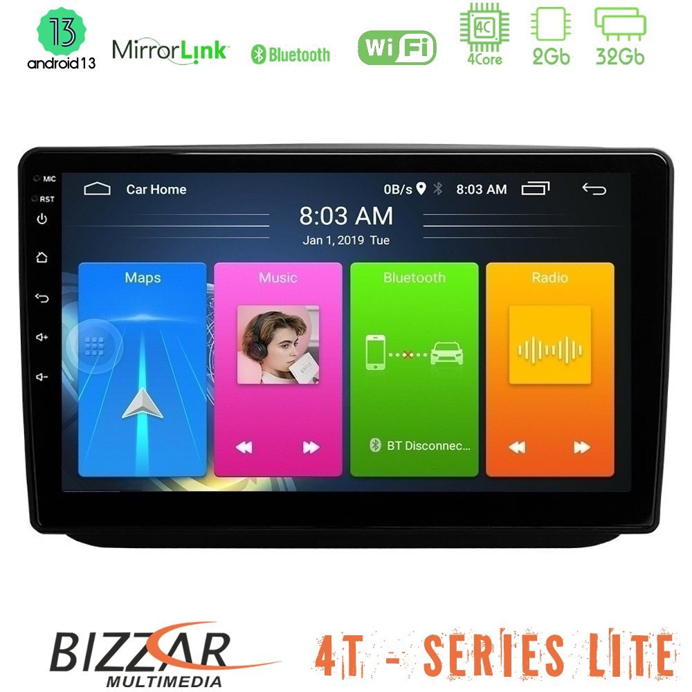 Bizzar 4T Series Skoda Fabia 2007-2014 4Core Android13 2+32GB Navigation Multimedia Tablet 10" Bizzar 4T Series Skoda Fabia 2007-2014 4Core Android13 2+32GB Navigation Multimedia Tablet 10"