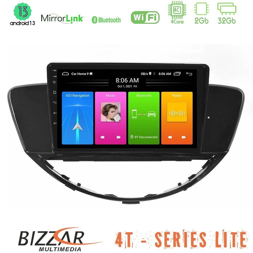 Bizzar 4T Series Subaru Tribeca 2007-2014 4Core Android13 2+32GB Navigation Multimedia Tablet 9"