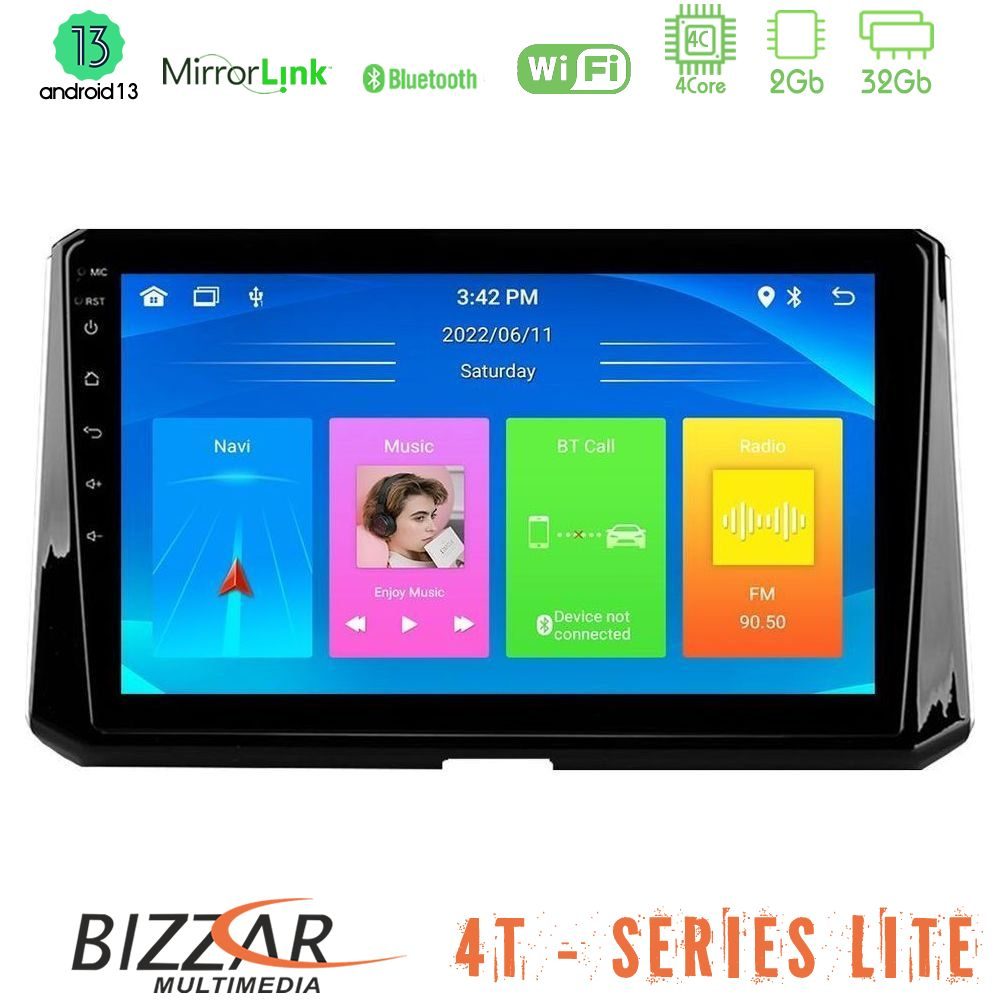 Bizzar 4T Series Toyota Corolla 2019-2022 4Core Android13 2+32GB Navigation Multimedia Tablet 10"